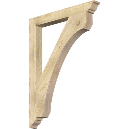 Ekena Millwork Legacy Traditional Rough Sawn Bracket, Douglas Fir, 4"W x 36"D x 48"H BKT04X36X48LEC01RDF